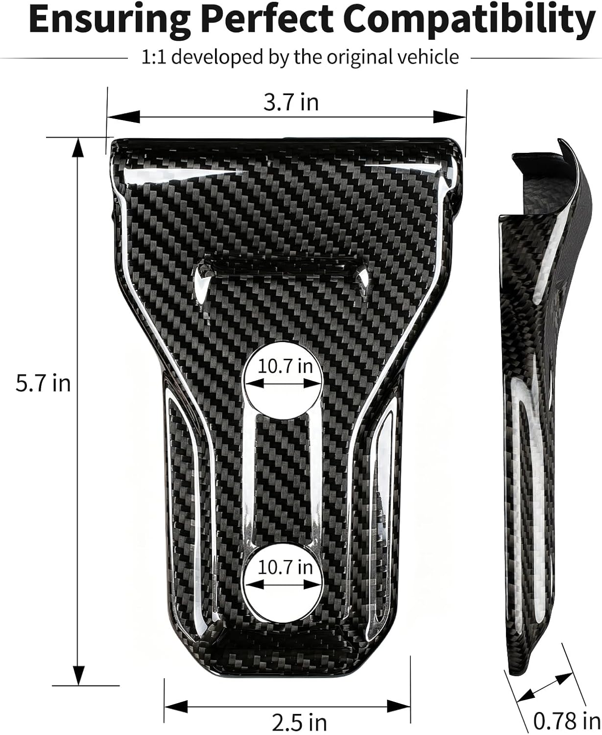 T-carbon Door Hinge Cover Trim Fits Jeep Wrangler JL JLU 4xe Gladiator JT Sports Sahara Freedom Rubicon Unlimited 2-Door 2018-2026 Real Carbon Fiber Protector Exterior Accessories Black 4 PCS