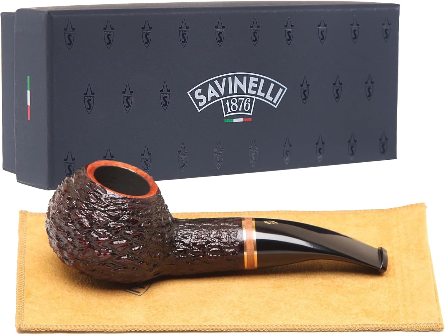 Savinelli Porto Cervo Rustic 320 KS Tobacco Pipe