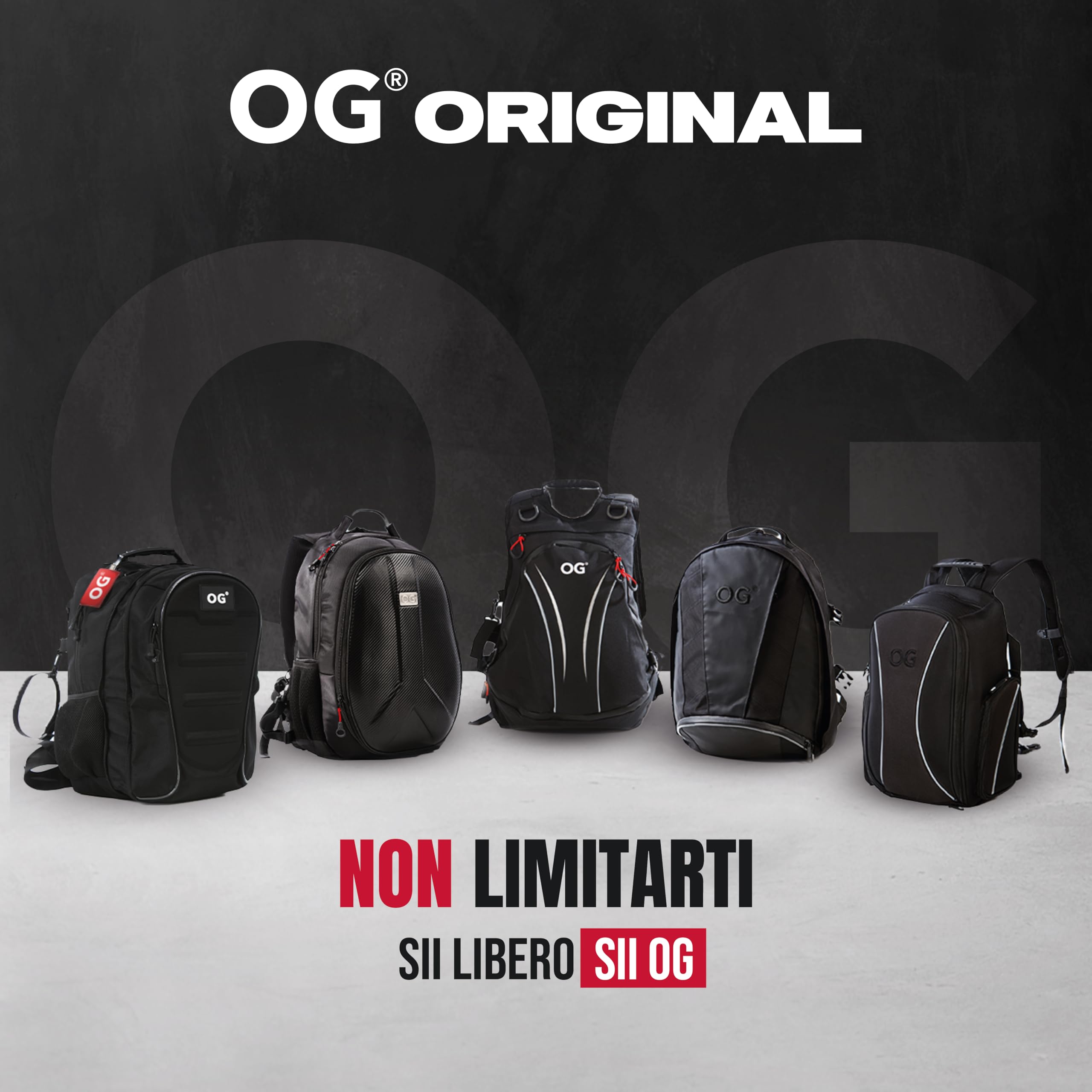 OG Original CityRunner Zaino Moto, Impermeabile, Espandibile 30-35L, Borsa Porta-Casco Moto, Cinturino per Casco, Grande Capacità, Laptop, Rifrangente, USB