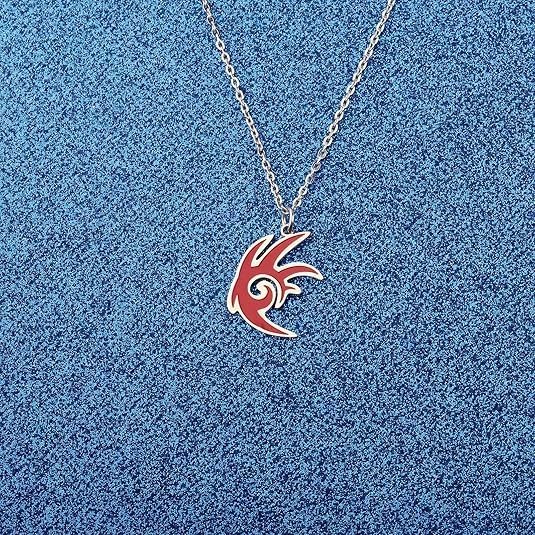 Red Hedgehog Necklace Game Pendant Cosplay Necklaces Stainless Steel Chain Trendy Statement Inspired Jewelry - Image 5