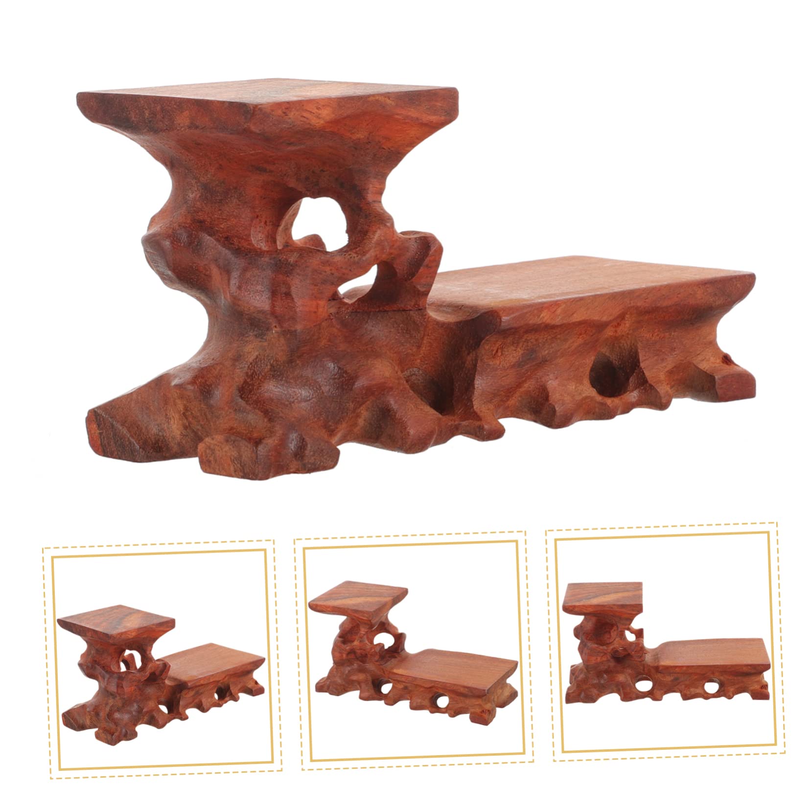 Amazon.co.jp: Holibanna 木製ベース ディスプレイスタンド 花瓶台