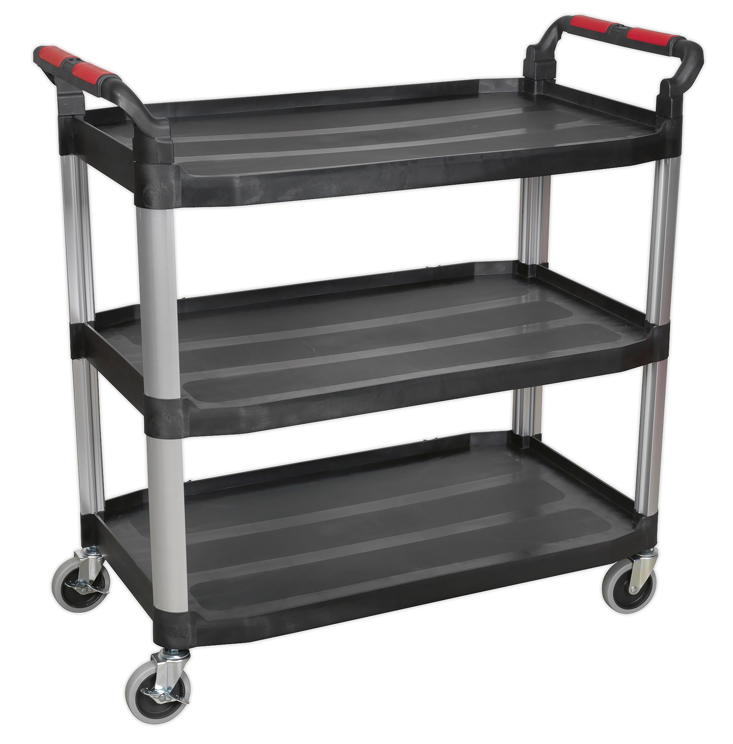 Sealey Black 3 Shelf Composite Workshop Trolley