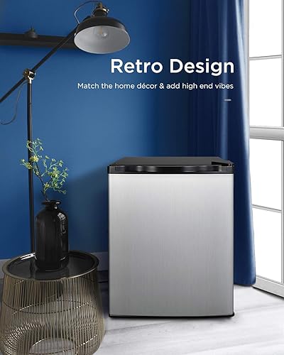 Miniatura 7 de Congelador vertical – Mini congelador compacto reversible de una sola puerta – Máquina de congelación independiente con estante extraíble para