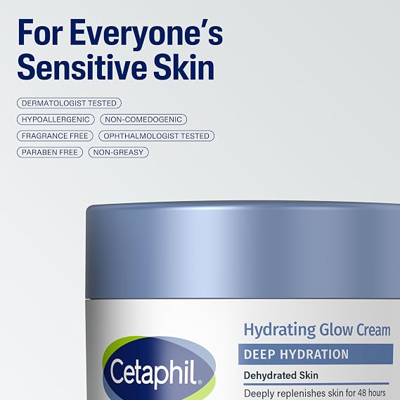 Cetaphil Derin Nemlendirici Sağlıklı Işıltı Günlük Krem, 1,7 oz