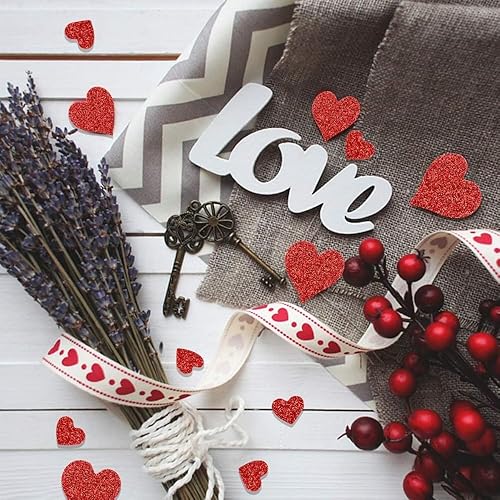 Miniatura 4 de Amscan Recortes de corazón con purpurina de 20 unidades