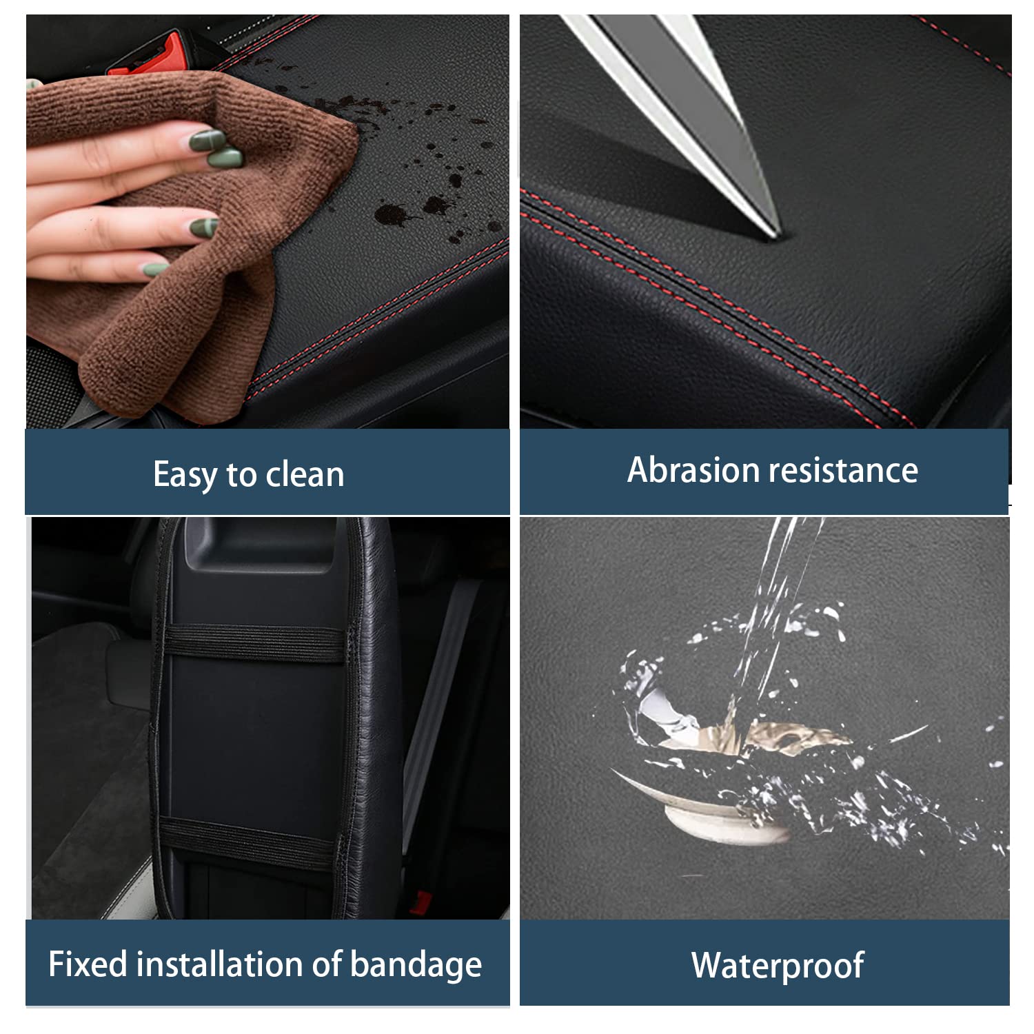 Ruiya Compatibile con Audi Q3 F3 2019-2025 2026 Copri Bracciolo, Copertura per Bracciolo Copribraccioli Audi Q3 Centrale Bracciolo Copertura Protezion Bracciolo Protezione Audi Q3 Accessori