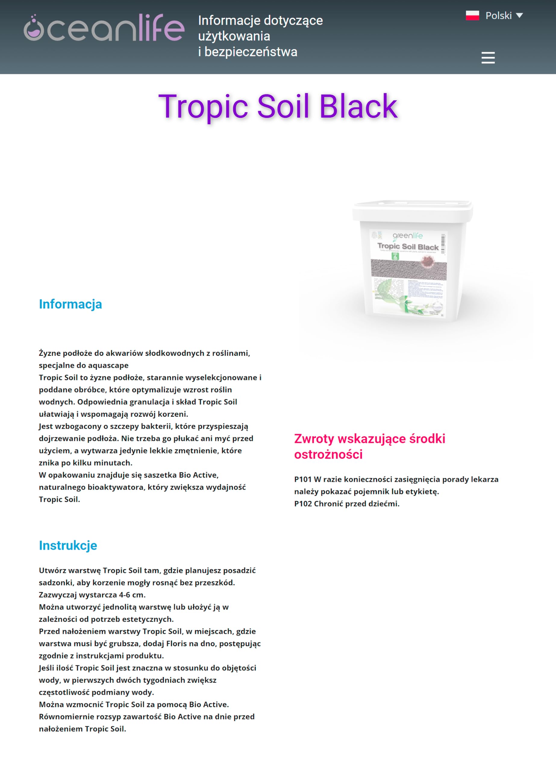 Oceanlife Greenlife Tropic Soil Black - 5 L - Terra granulare Nera per acquari con Piante - by