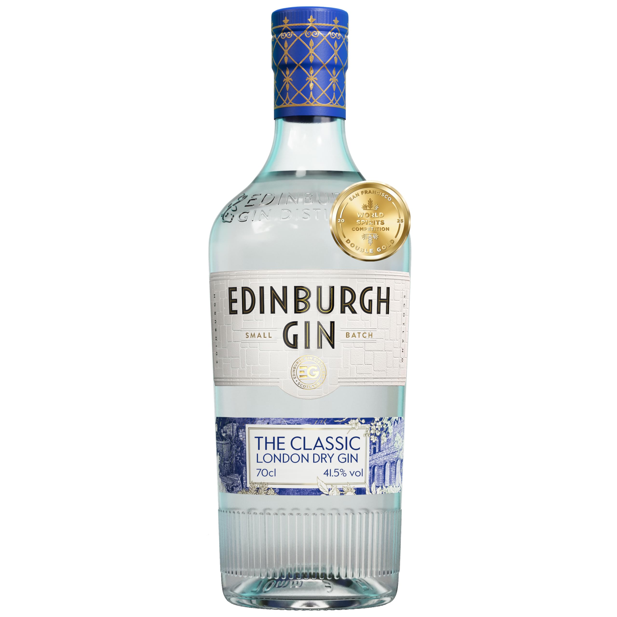 Edinburgh Gin The Classic London Dry Gin 70cl | 41.5% ABV | Award Winning Premium Gin | Crafted with Citrus and Lavender for a Smooth Taste | Perfect for gifts