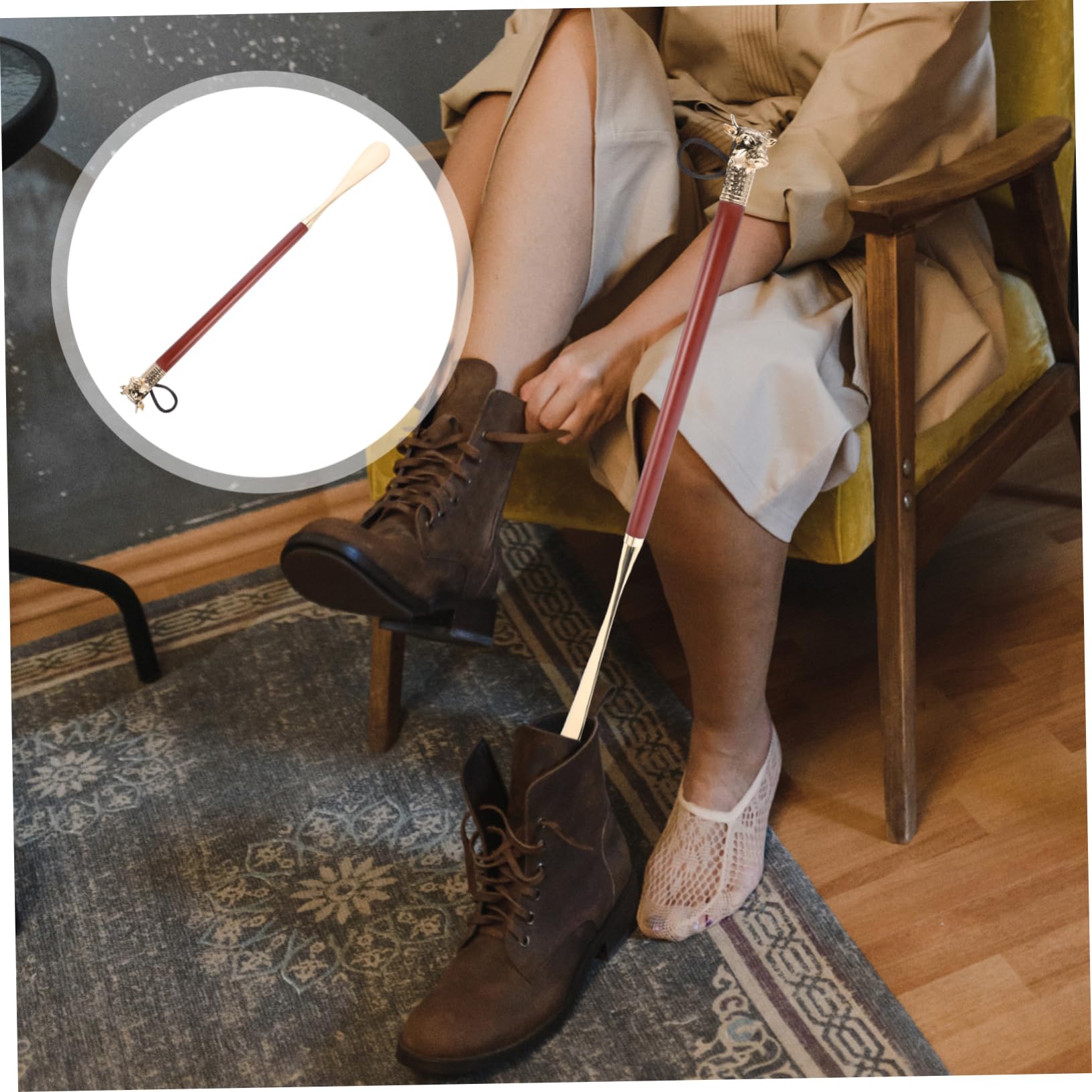 2piezas Shoe Horn Para Mayores Calzador De Metal Diseño De Para Hombres y Mujeres Para y