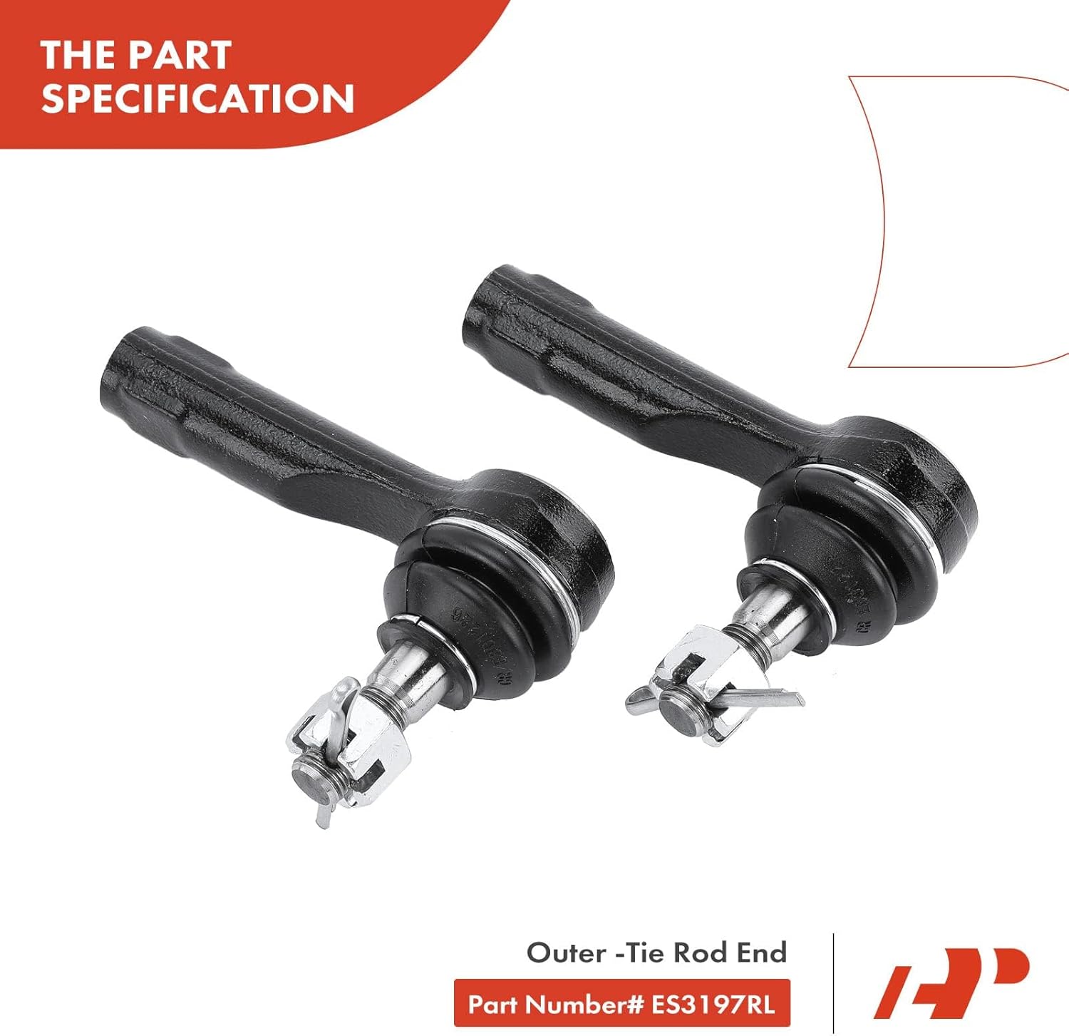 A-Premium Set of 4, Front Sway Bar Link, Outer Tie Rod End, Compatible with Mazda MPV 2000-2001, Protege 2001-2003, Protege5 2002-2003