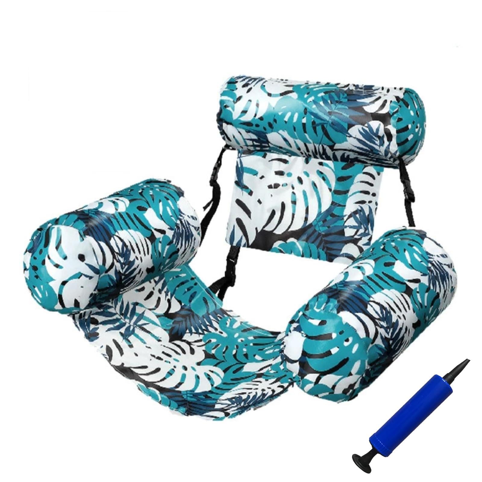 Inflatable Pool Lounger for Adults, Inflatable Pool Swimming Seats, Floating Water Hammock, Pool Toy, Pool Accessories for Party, Summer, Beach