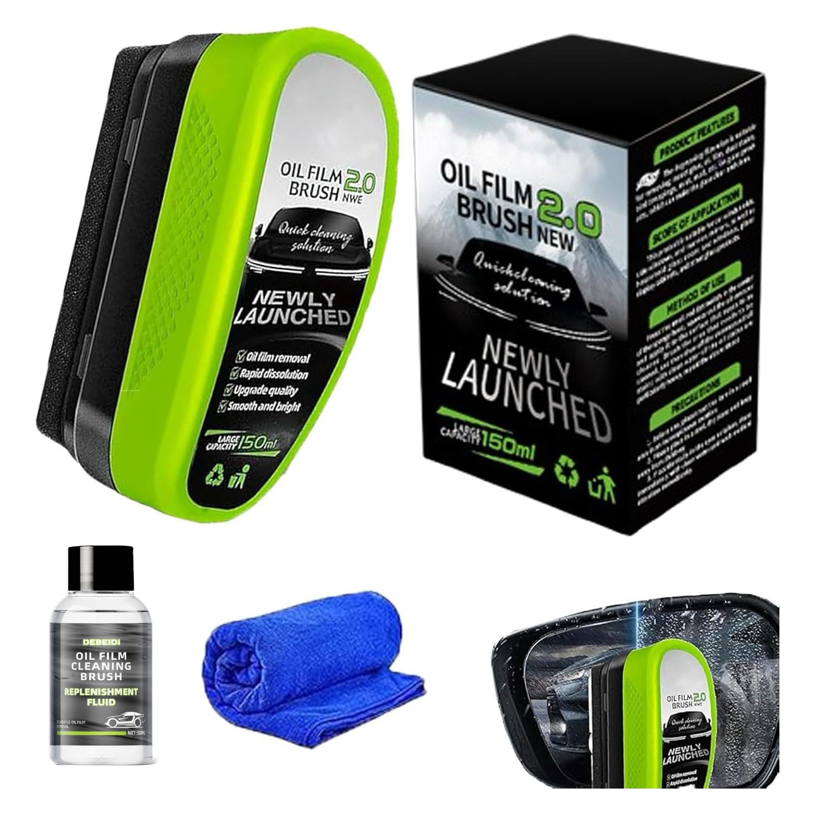 WEILWH Automotive Windshield Brush, Prevents Rain and Fog for Car Glass, 2025 Upgrade and Rain for Automotive Use