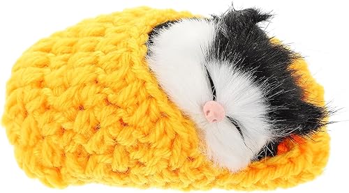 Miniatura 3 de Ciieeo Gato dormido en zapatilla de juguete con sonidos de maullidos mini gatito en decoración de zapatos para niños y niñas para fiestas de Navidad