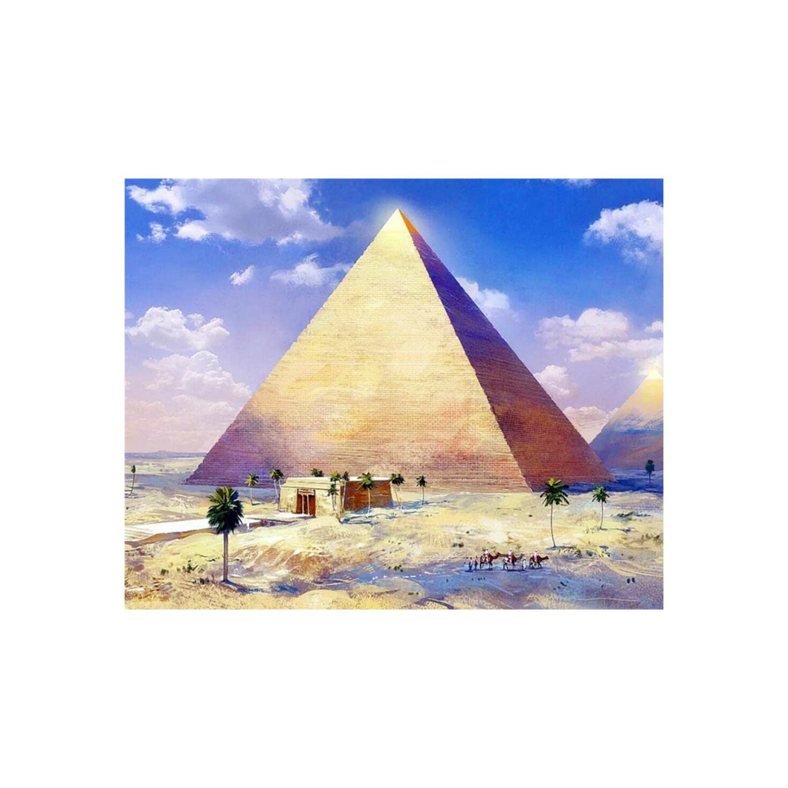 Amazon｜エジプトのピラミッド絵画「輝くピラミッド」-アート