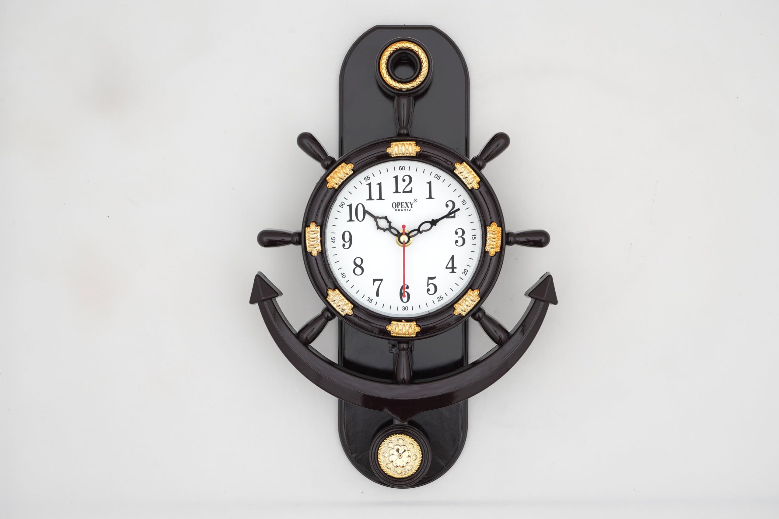 Buy OPEXY Quartz Anchor Ship Wheel Wall Clock | Nautical Marine