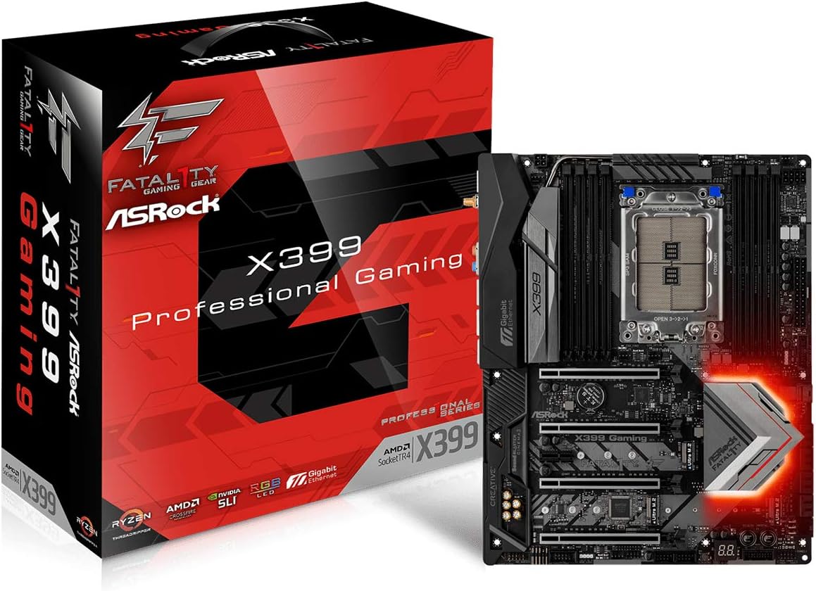 ASRock X399 Professional Gaming sTR4 SATA 6Gb/s USB 3.1/3.0 ATX AMD Motherboard