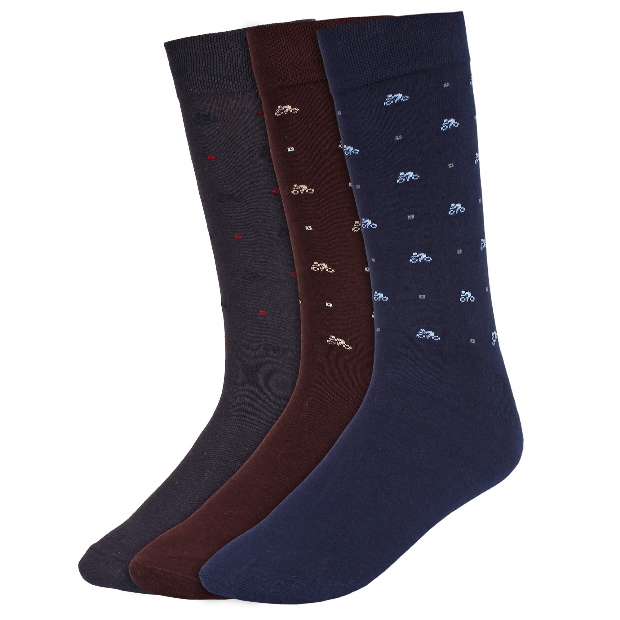 CREATURE Calzini da uomo in cotone (SCS-11.2_Multicolored_Medium), Combo-2, taglia unica