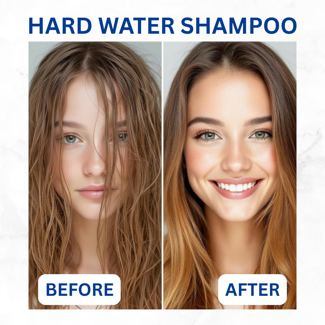 Pure Refresh Hard Water Shampoo – Deep Cleansing Hair Treatment for Well Water, Gently Removes Mineral Buildup, Clarifying & Color-Safe, Made in USA (16oz) - Image 4