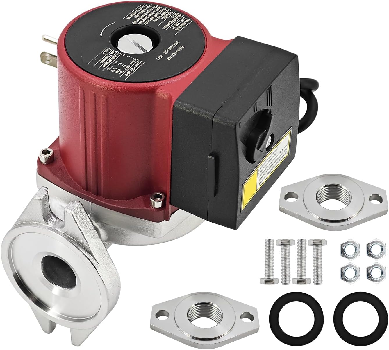 115V 1/6HP Hot Water Circulator Pump for Residential, Small Industrial, Commercial Applications Replace 110223-308 110223308, 3-Speed Recirculating Pump