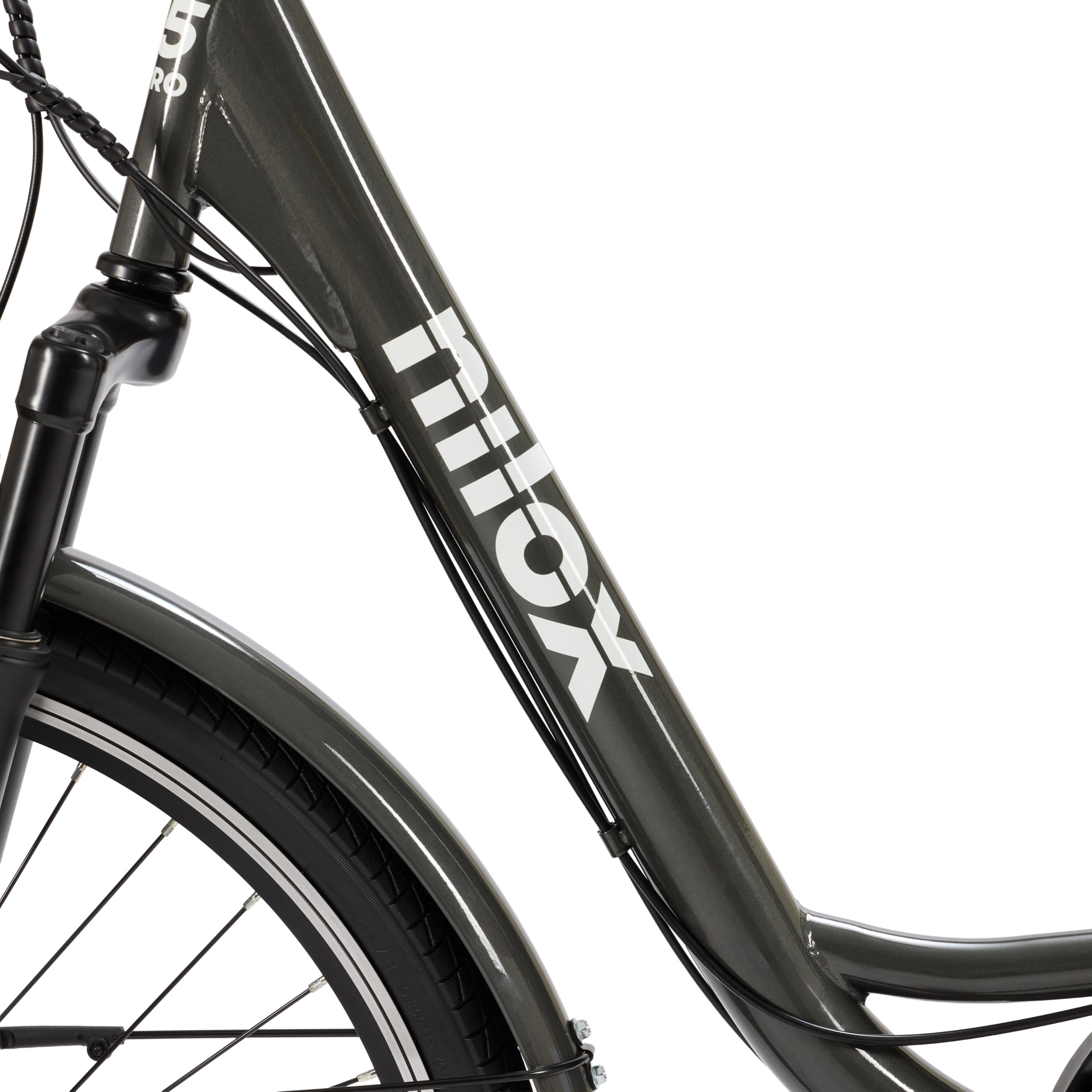Nilox J5 Pro E-Bike, Bici Elettrica 250 W Brushless,Ruote 26″, Autonomia fino a 65 km, Batteria 36 V/10 Ah Removibile, Velocità max 25 km/h, Cambio Shimano 6v, Sospensione Anteriore