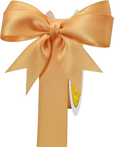 Miniatura 1338 de Cinta de satén verde esmeralda de doble cara de 1-1/2 pulgadas x 50 yardas, cinta de poliéster verde esmeralda para envolver regalos, muy adecuada