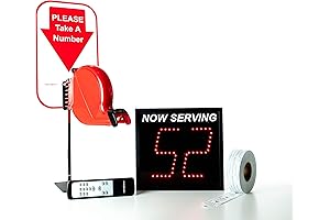 2-Digit Take A Number System with Free Ticket Roll: Streamline Customer Service