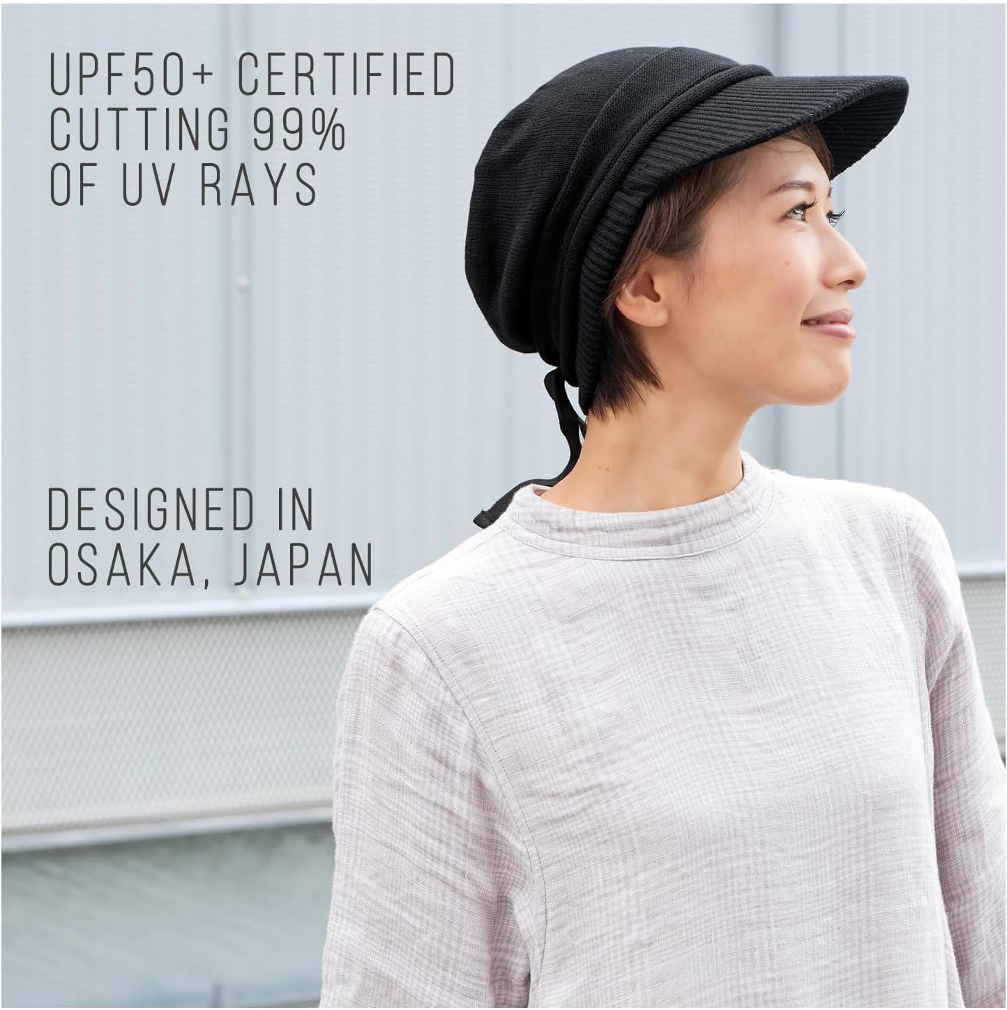 CHARM Organic Cotton Slouchy Visor Beanie - Women Slouch Hat Mens Baggy Knit Chemo Hat - Image 4