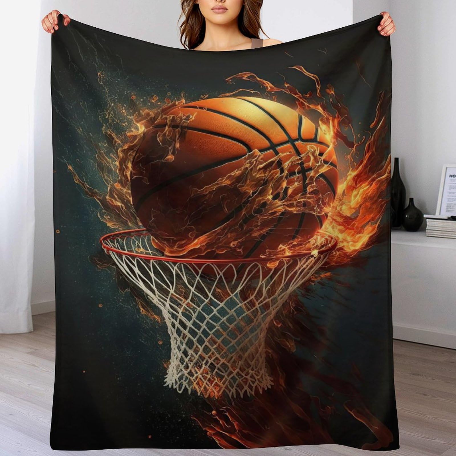 Couverture flanelle polaire chaude et épaisse lavable en machine pour grand canapé