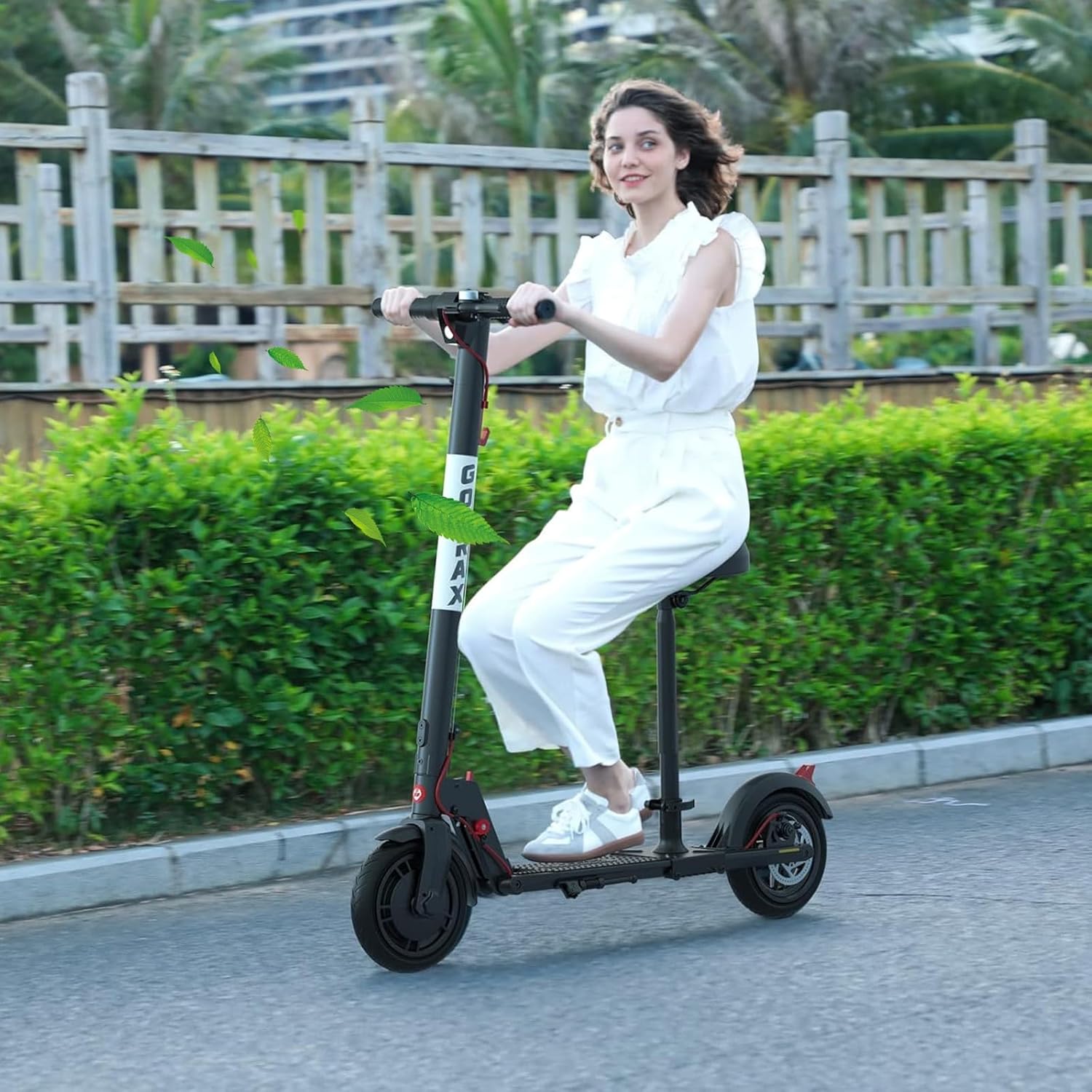 New Electric Scooter Seat Saddle Compatible with NIU KQi2, KQi2 pro, KQi2 max 2019-2024 Folding E-Bike Seat Universal Adjustable Punch Free Scooter Seat Replacement Accessories (Black)