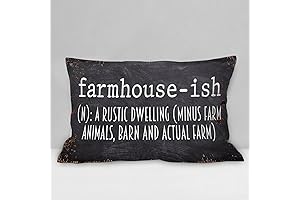 Burosev Farmhouse-Ish Decorative Farmhouse Decor Pillow Cover