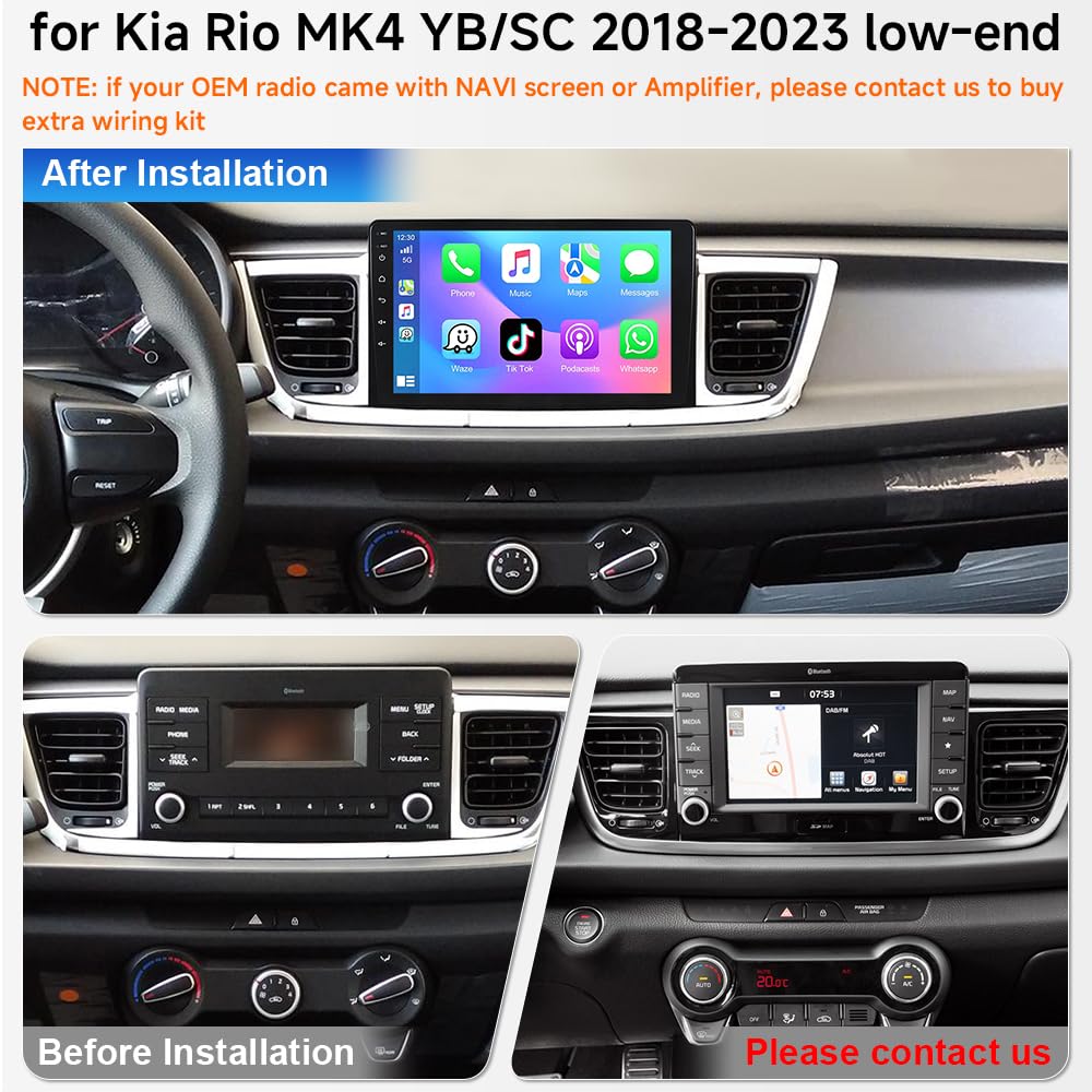 Amazon.com: Asure Car Stereo Upgrade for Kia Rio YB/SC 2018-2023
