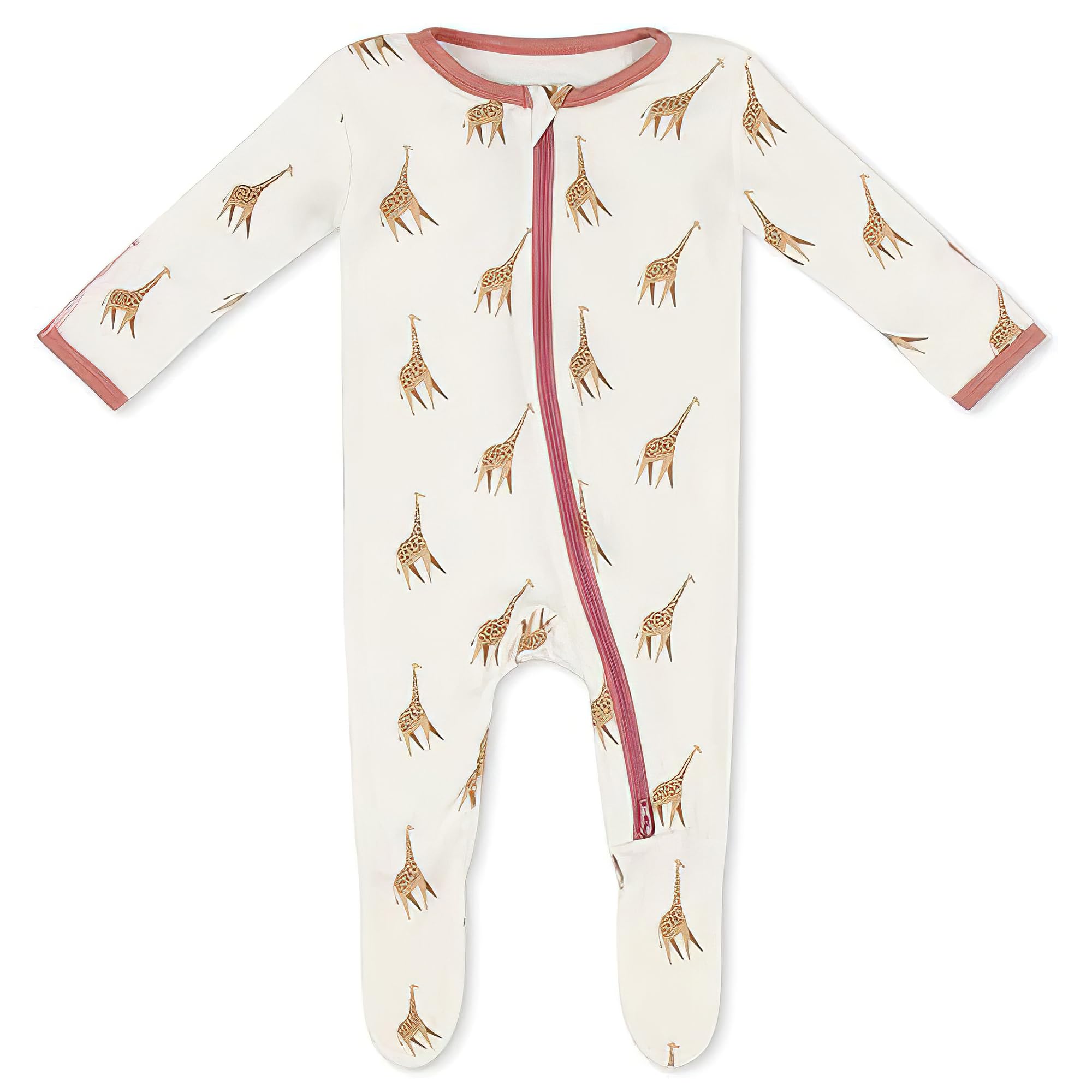 Bamboo Little Soft Baby Footie Pajamas, Baby Clothes, Newborn Sleepers, 95% Viscose and 5% Spandex, 0-24 Months