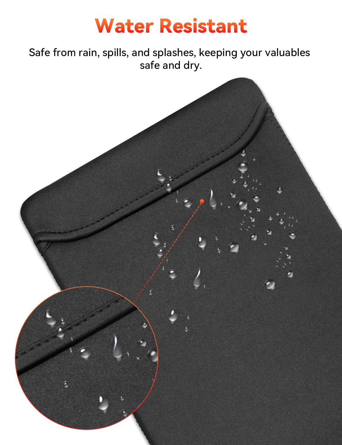 HotYeah Funda para monitor portátil de 15.6 pulgadas, funda de neopreno resistente al agua para monitor de portátil de viaje, bolsa de almacenamiento simple como funda para monitor, funda protectora