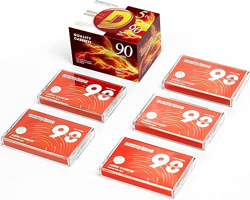 Miniatura 7 de Cinta de casete de audio en blanco  Tiempo de grabación de 90 minutos  Bajo ruido y alta salida  Dictado, grabación MP3 a cinta en blanco  Paquete