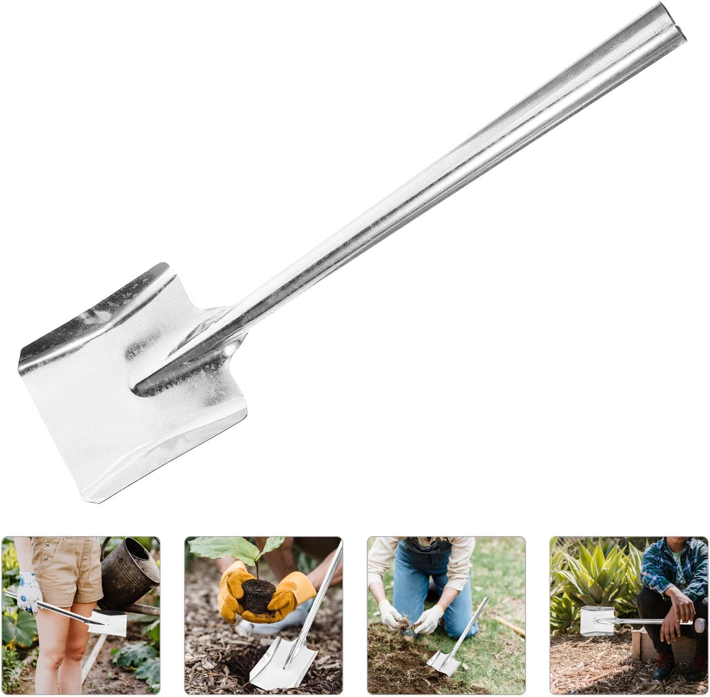2pcs Iron Fireplace Shovel with Extra Large Head for Coal Ash