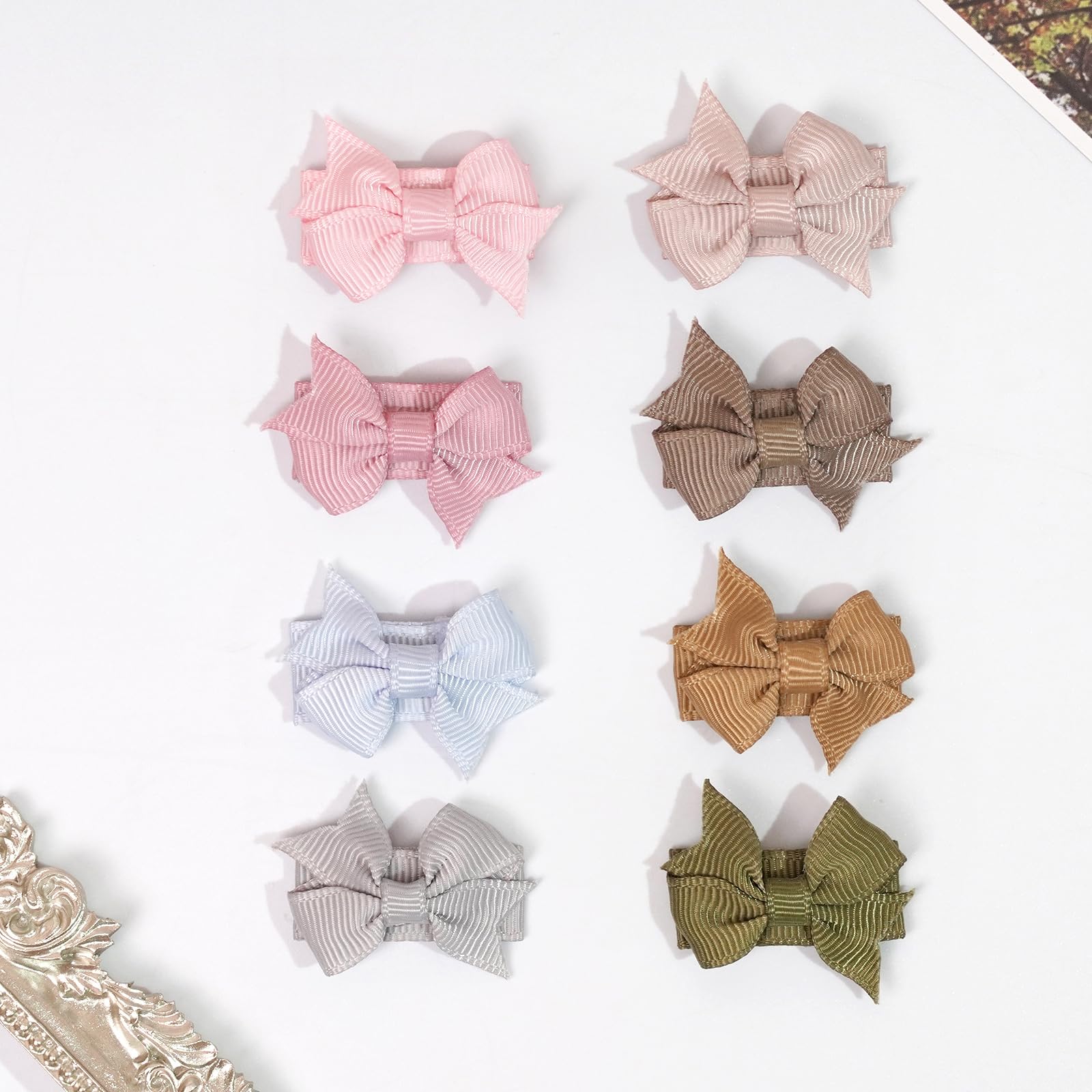 JOYOYO 40 Pcs Baby Hair Clips Mini Snap Clips Pastel Colors Hair Bows for Baby Girls Non-slip Safe Clips - Image 4