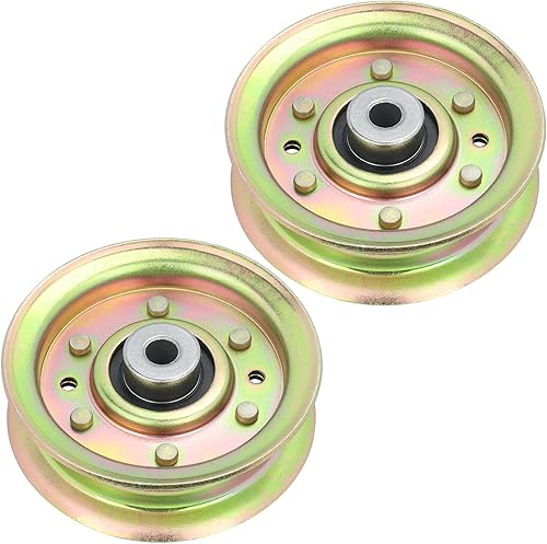 GELASKA Paquete de 2 poleas 173437 que reemplazan a Craftsman 131494 Polea tensora 165888, Husqvarna 532173438, 532173437, 532165888, 597025001,