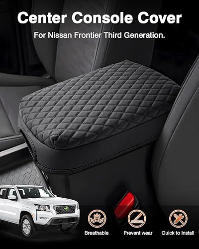 Miniatura 2 de Shademax - Cubierta antirayones para consola central hecha de piel sintética y con cojín amortiguador cubierta accesoria para reposabrazos en color