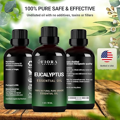 Miniatura 8 de Aceite esencial de eucalipto 100% puro para difusor, humidificador, senos nasales, frío y aromaterapia, aceite de eucalipto natural para piel,