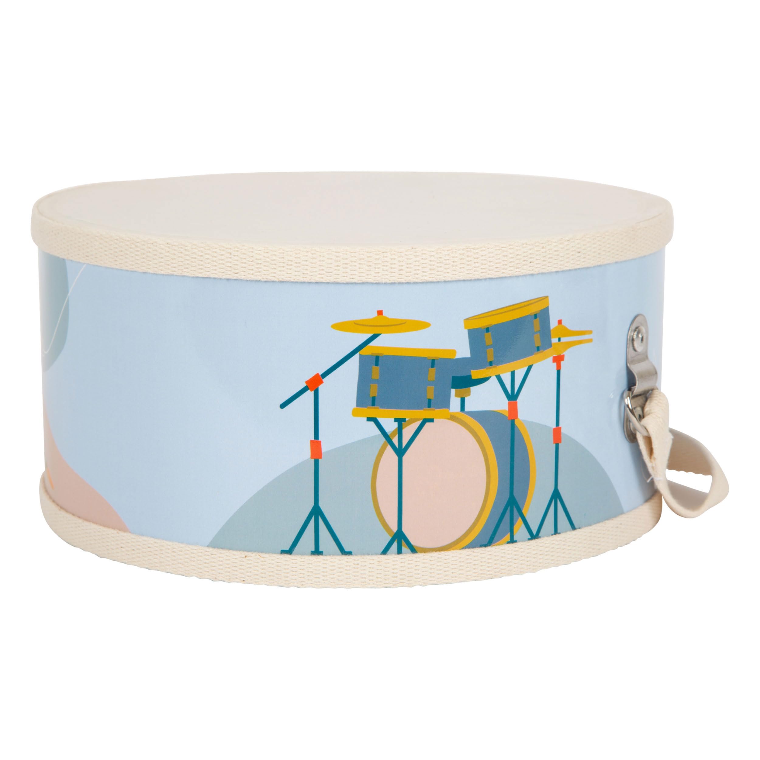 Small Foot Tambor Groovy Beats, instru. Infantil, a Partir de 3 años, de Madera, edu. Musical temprana, 12250