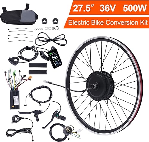 Miniatura 2 de Kit de conversión de bicicleta eléctrica de 20 pulgadas24 pulgadas27.5 pulgadas con pantalla y controlador
