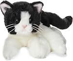 Bearington Lil' Muffin Small Plush Stuffed Animal White Cat, Kitten 8 inches