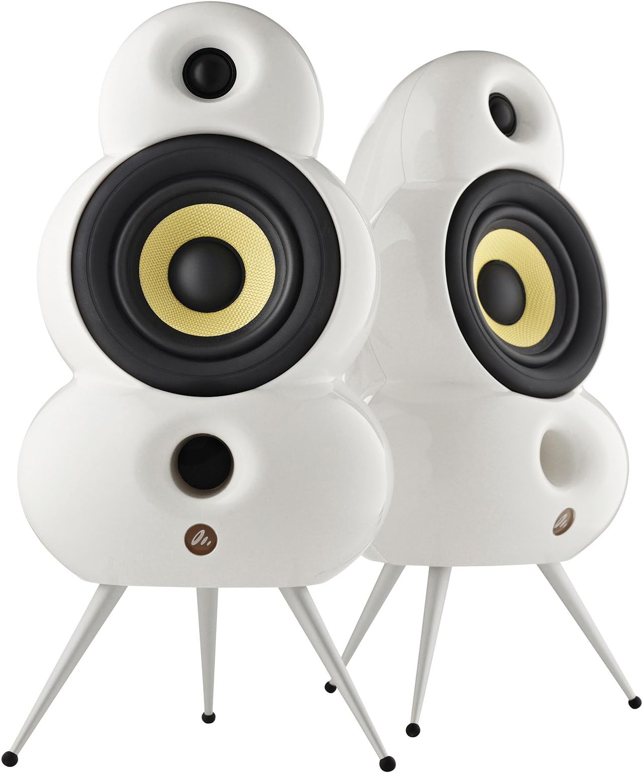 Podspeakers SmallPod Bluetooth White Wireless Active Speakers (Pair)
