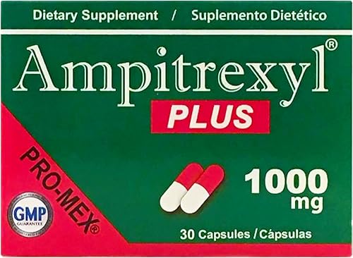 Miniatura 1 de Ampitrexyl Plus Formula 100 Natural Suplemento dietético que te ayudará a fortalecer tu Sistema inmunológico Antioxidante 30 Capsules 1000 mg Caja