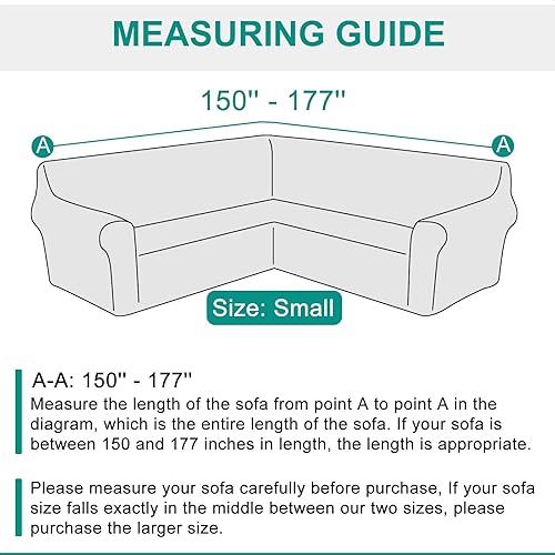 Miniatura 2 de Arfntevss Fundas para sofá modular esquinero en forma de L, funda elástica mágica, resistente al agua, fundas de sofá en forma de U, protector