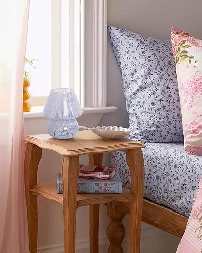Miniatura 10 de ONEWISH Lámpara de cuentas coloridas, bonita lámpara de mesa para habitación de niñas, pantalla única, bombilla incluida