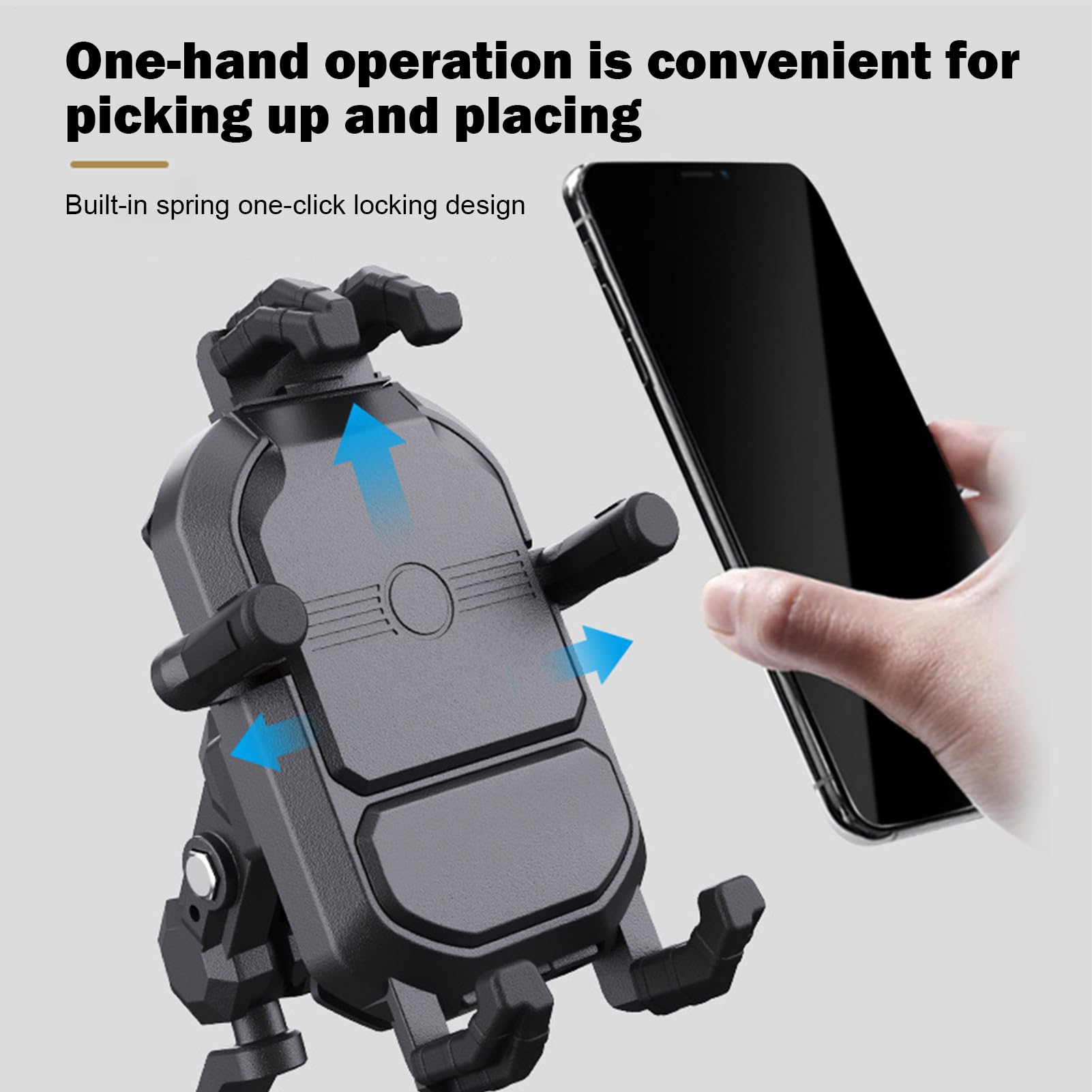 Soporte De Móvil Moto Abrazadera Para Manillar, Accesorios De Conducción