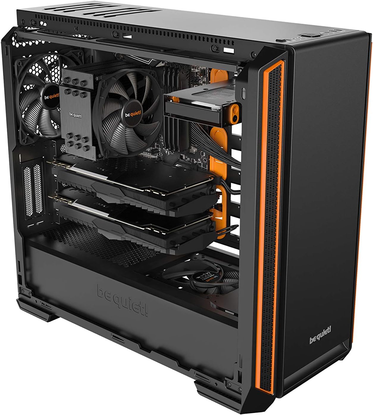 Removable dust filters of be quiet! Silent Base 601 case