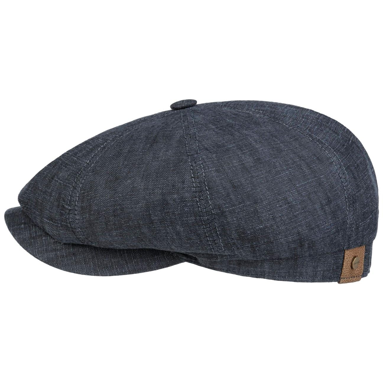 Stetson Hatteras Linen Flat Cap Cotton Lining Newsboy Cap UV 40+ Sun Protection Men Women Spring Summer Denim