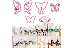 Keoker Polymer Clay Cutters Butterfly - Luna Moth Embossed Butterfly Clay Cutters